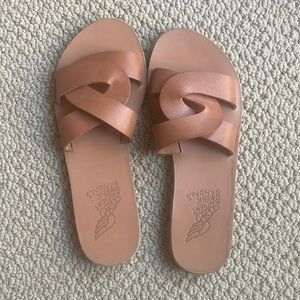 Ancient Greek Sandals Desmos Vachette Leather sandals womens 7 37